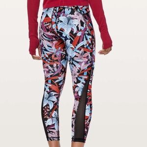 Rare - Lululemon Train Times 7/8 Pant *25" Lush Lillies Multi Sz 10